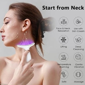 Face Neck Lifting and Tightening Massager Anti-Aging Device, Wrinkle and Double Chin Remover Beauty Device