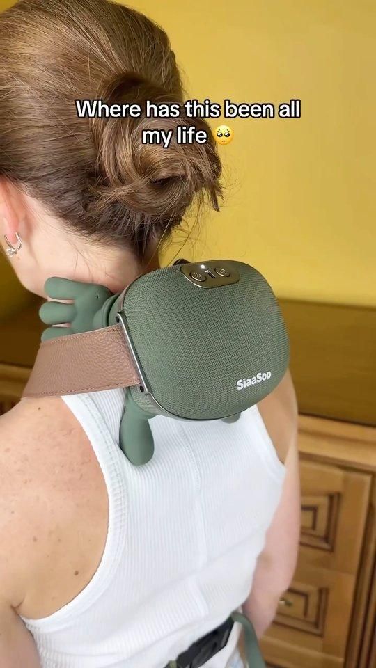 ThermaPulse™ 4D Heated Neck & Back Massager – Deep Tissue Shiatsu Pain Relief