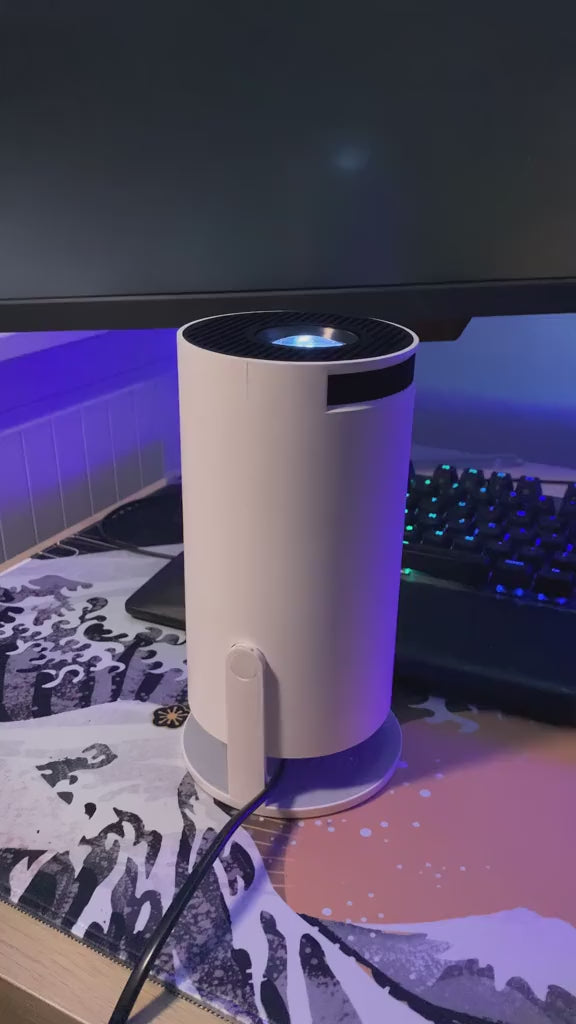 Portable Smart LED Projector with WiFi & Bluetooth – Home Cinema